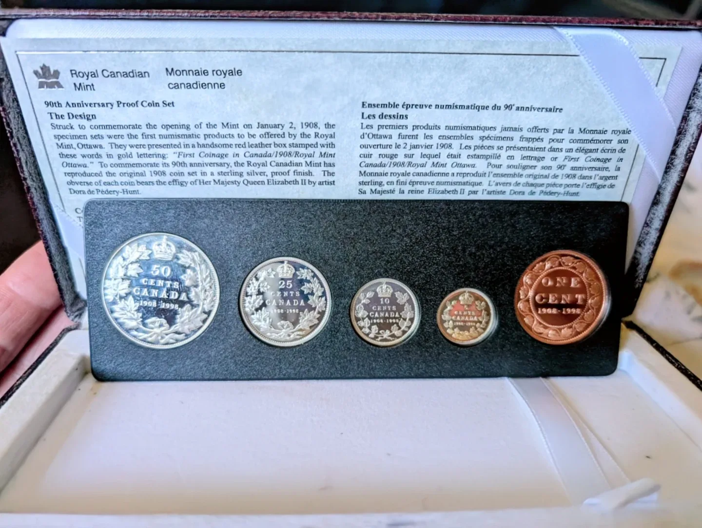 1908-1998 Canadian Sterling Silver Coin Set image indicator(2)