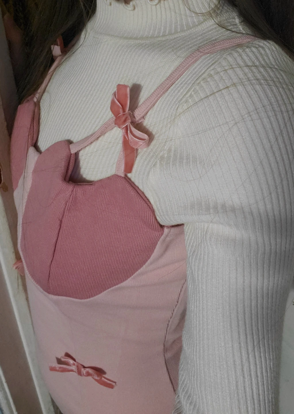 Spaghetti Strap Pink Bow Dress - photo 4