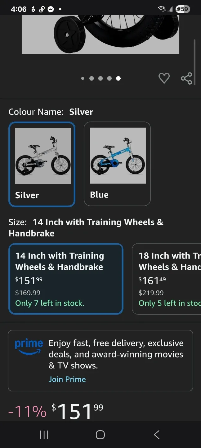 Whizz Kids Bike with Training Wheels New image indicator(6)