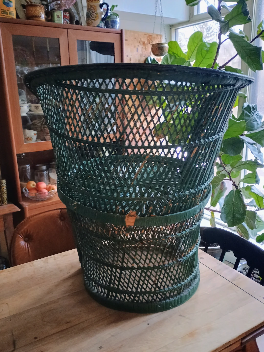 Green Ratan Chair - photo 4