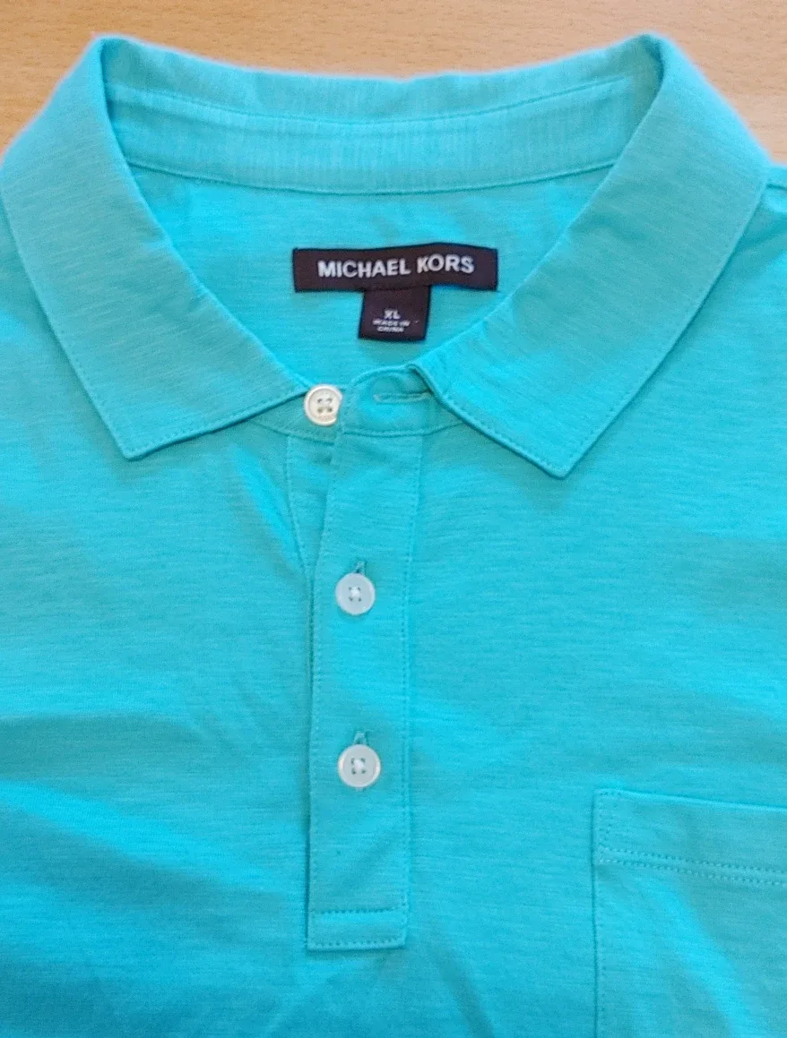 Michael Kors Aqua Polo Shirt - XL image indicator(3)