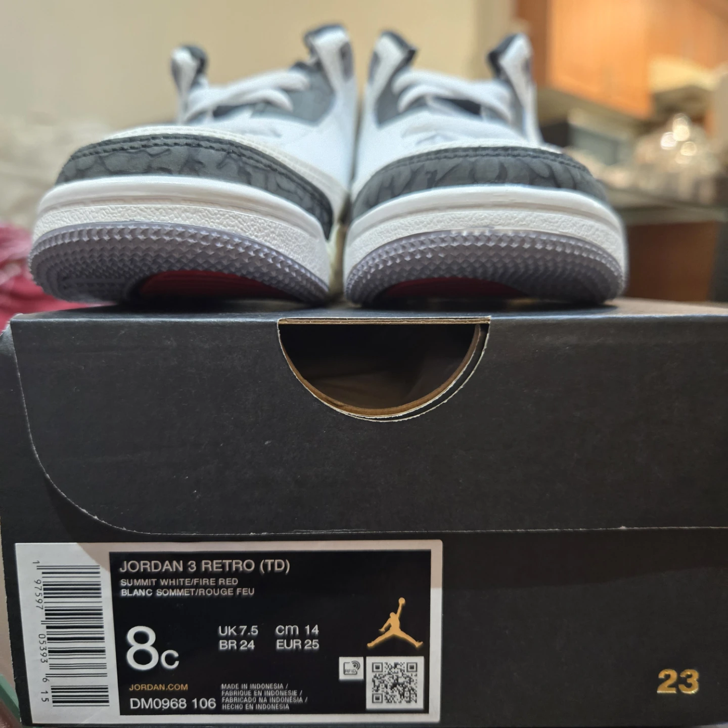 Jordan 3 Retro (TD) Toddler Shoes - Size 8C