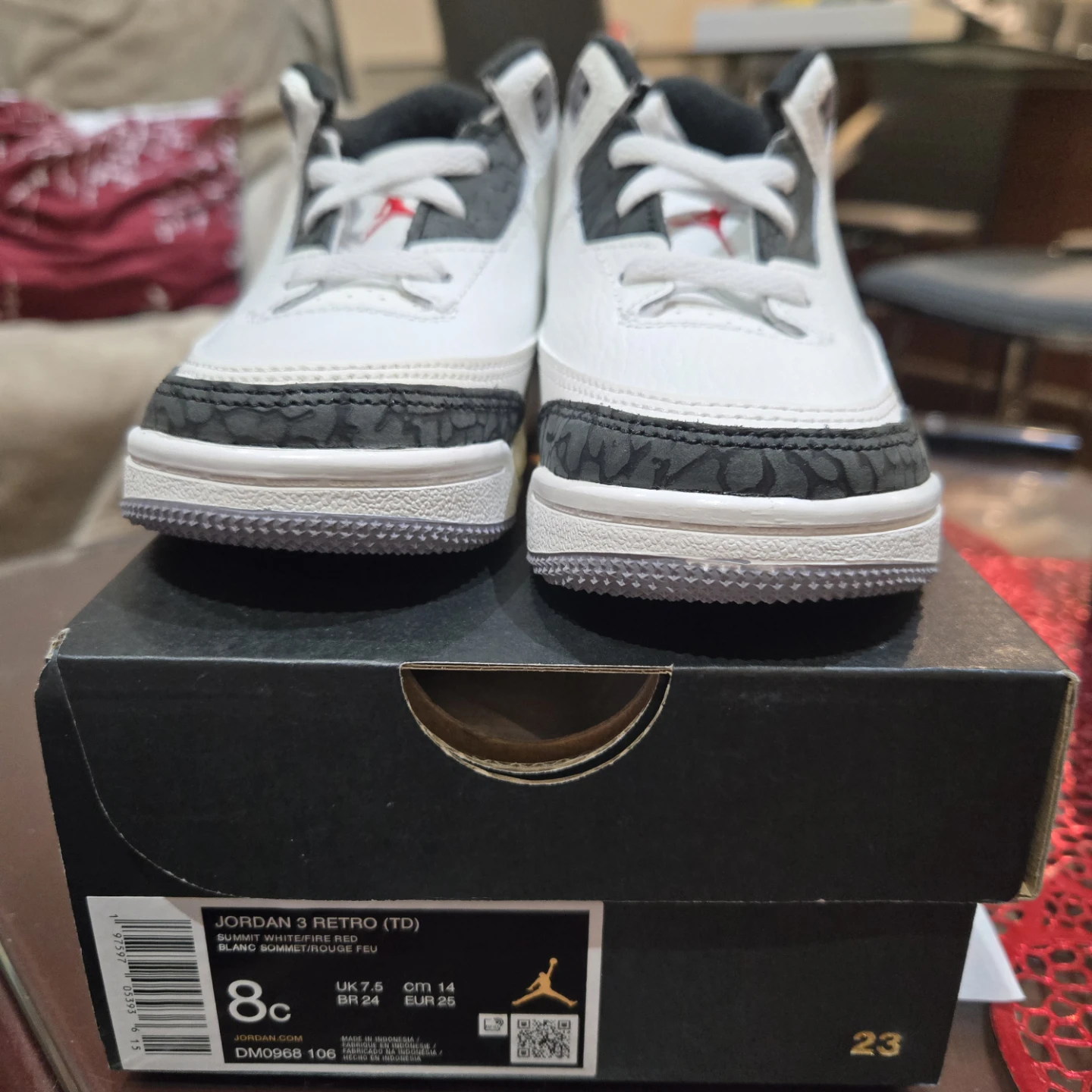 Jordan 3 Retro (TD) Toddler Shoes - Size 8C - photo 3