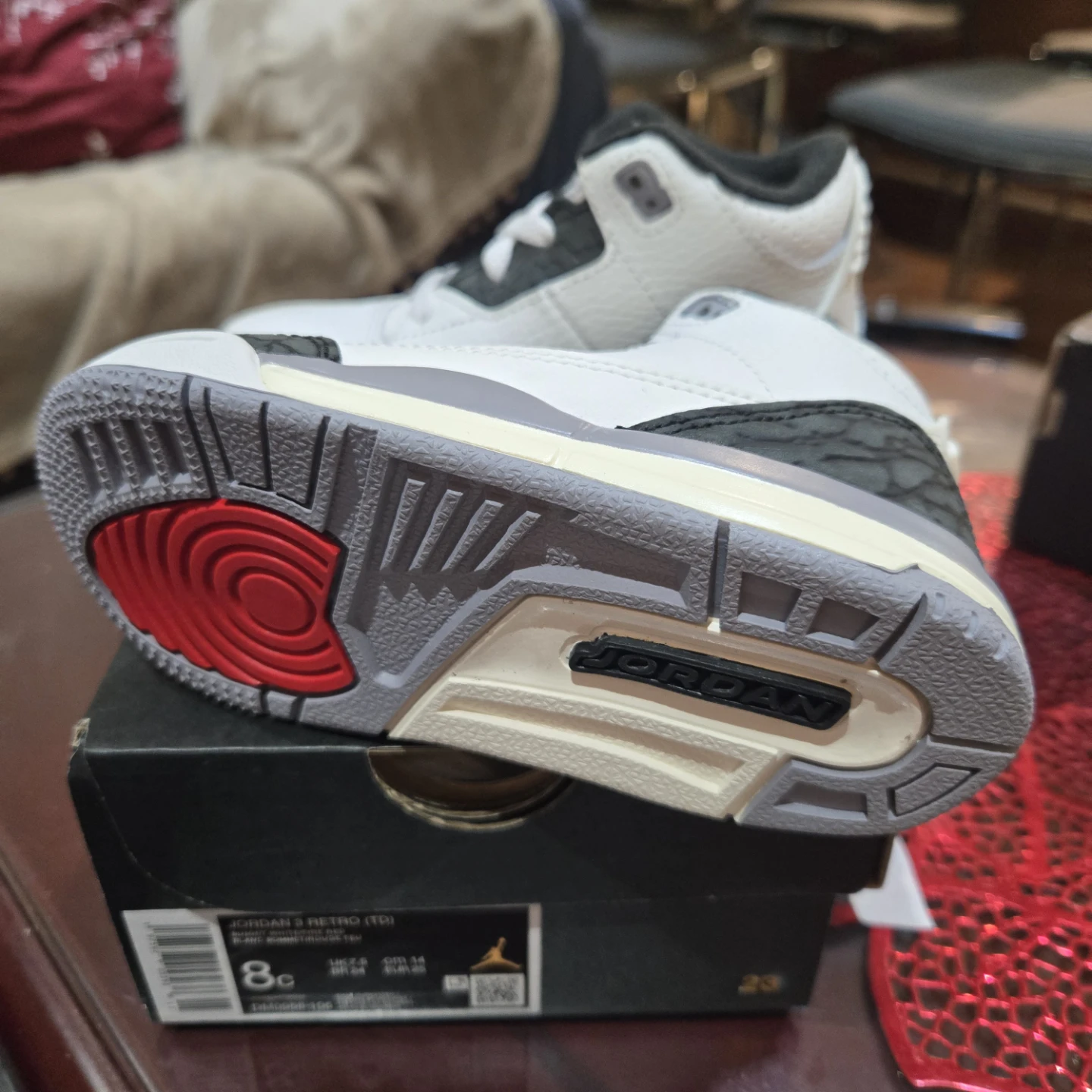 Jordan 3 Retro (TD) Toddler Shoes - Size 8C - photo 4