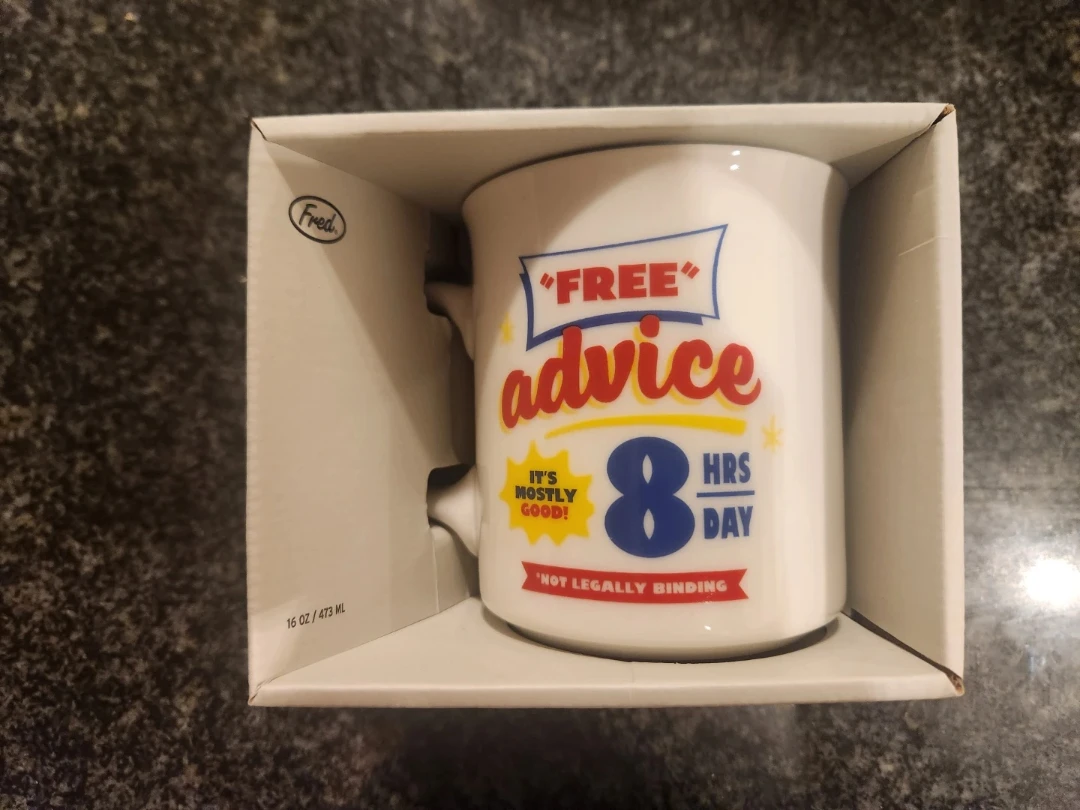 Free Advice Mug - New in Box!