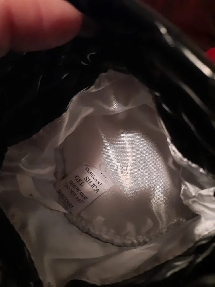 Guess Jeans XS Grey Sherpa Lined Hoodie & BAG image indicator(8)