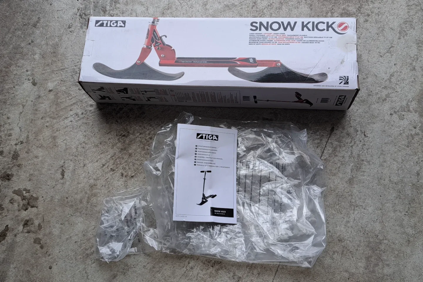 ⛷️ STIGA Snow Kick Scooter 🛴 Red/Black #CleanOut image indicator(5)