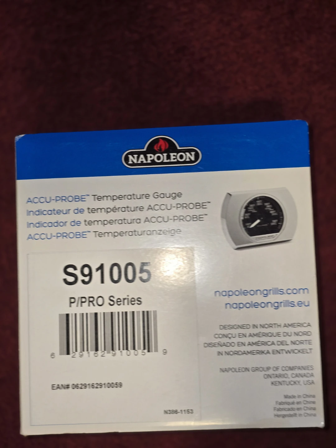 Napoleon ACCU-PROBE Temperature Gauge S91005 - New - photo 2