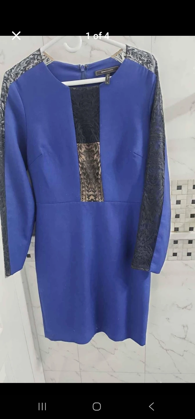 BCBGMAXAZRIA Blue Dress - Size 10
