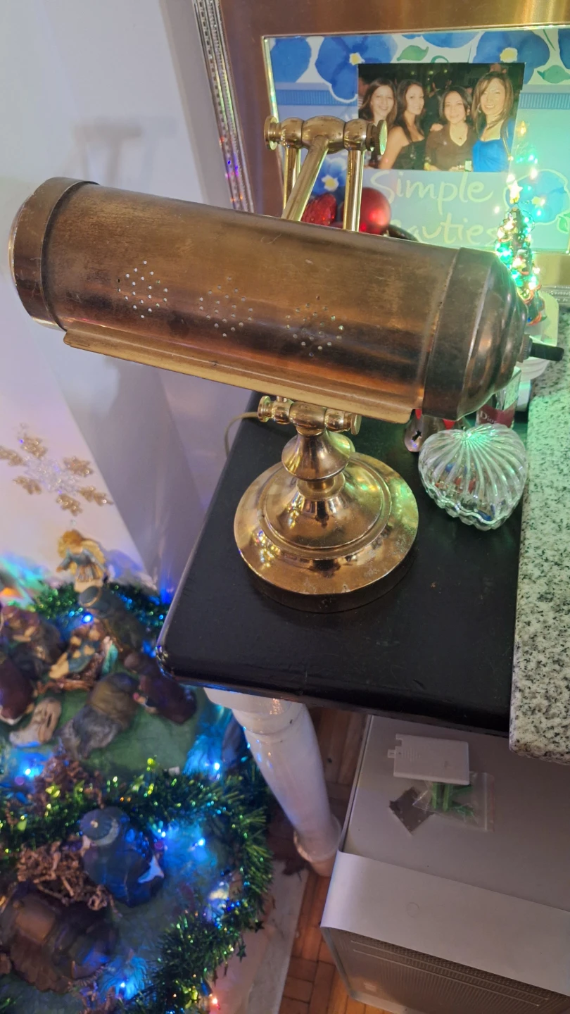 Vintage Brass Desk Lamp