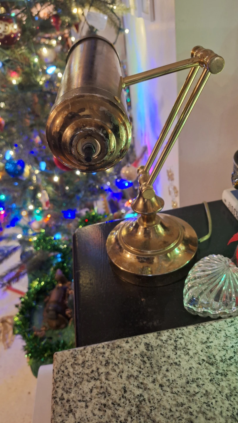 Vintage Brass Desk Lamp - photo 2