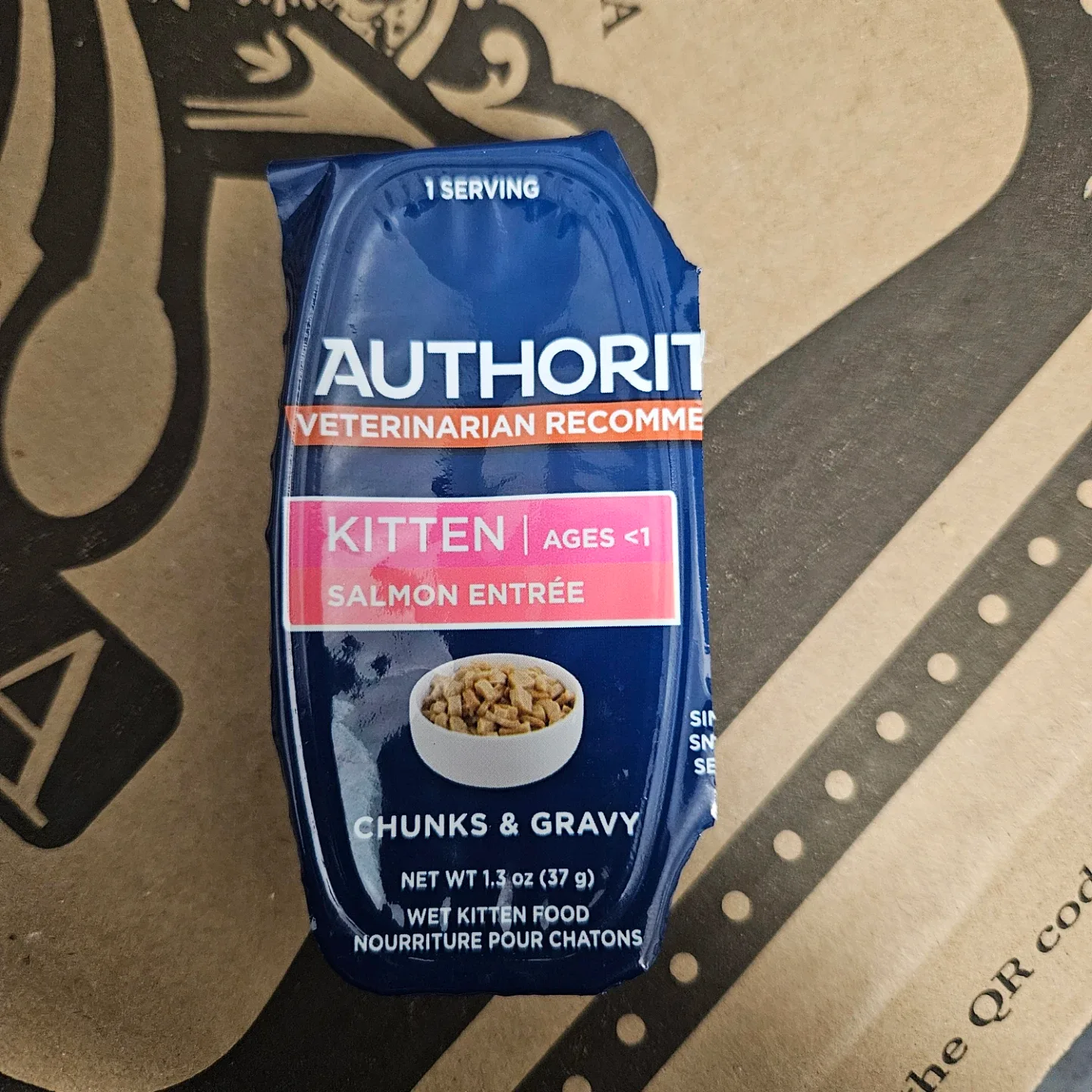 Authority Kitten Salmon Entrée 1.3 oz, Ages <1