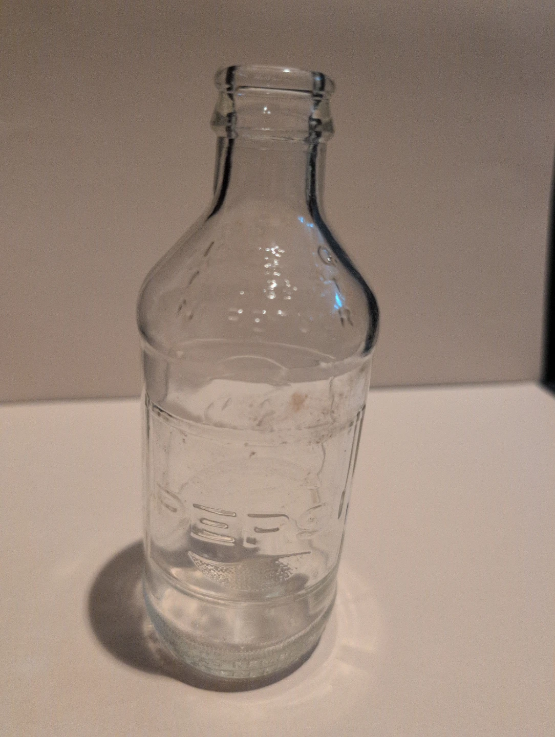 Vintage Pepsi-Cola Clear Glass Bottle - photo 3