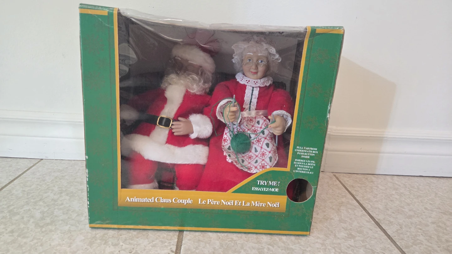 Animated Claus Couple Le Père Noël Et La Mère Noël