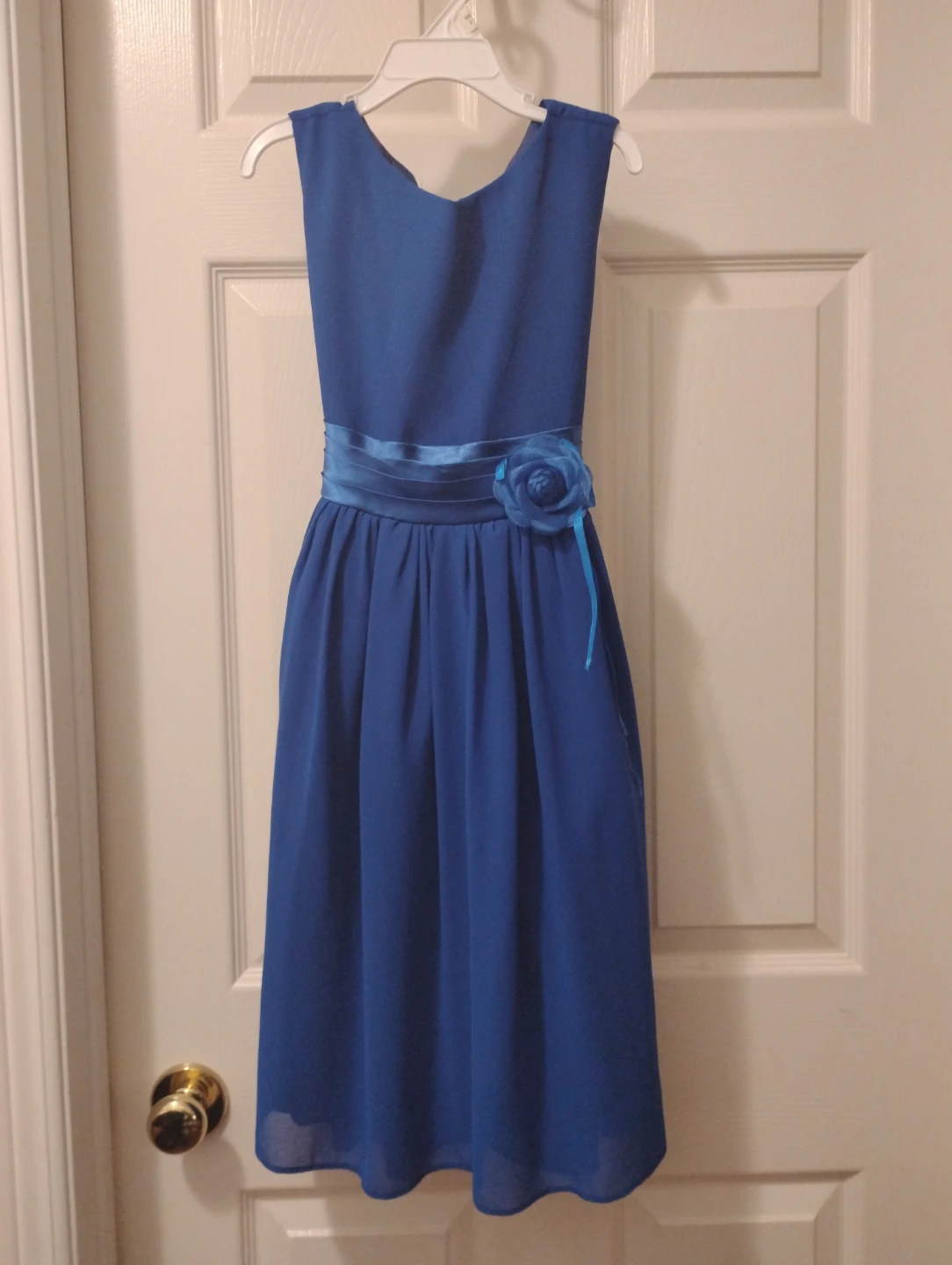 Blue Dress with a flower