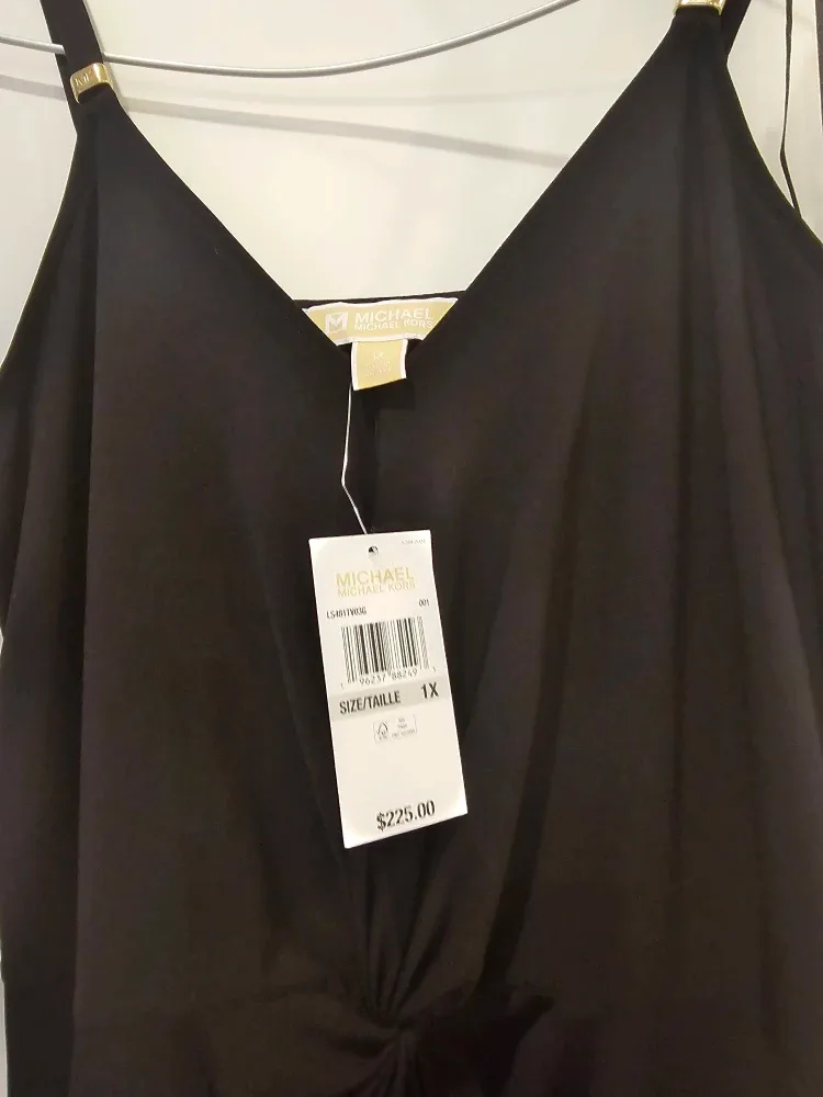 New Michael Kors Black Dress - Size 1X