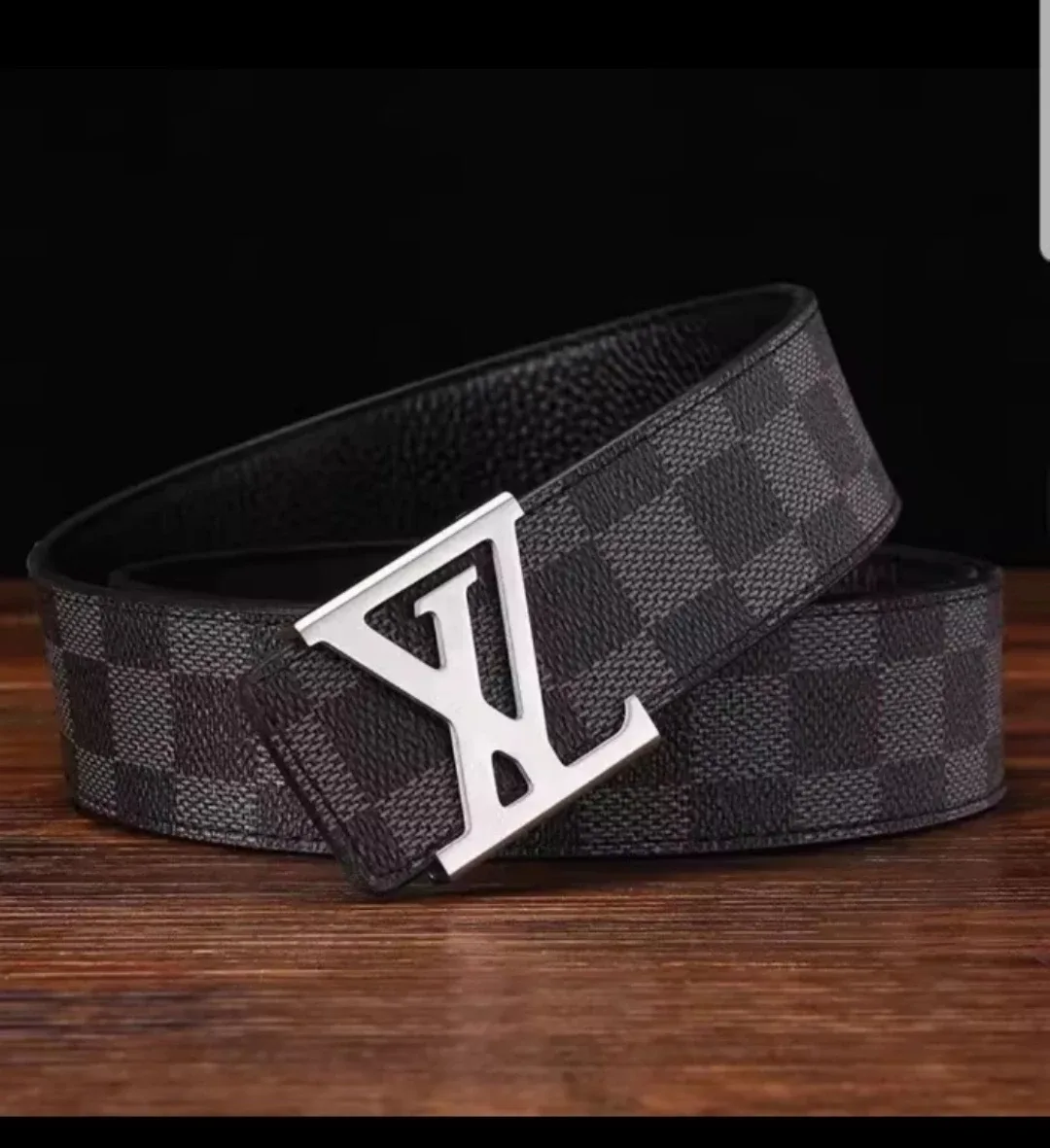 Louis Vuitton Style Checkered Belt image indicator(6)