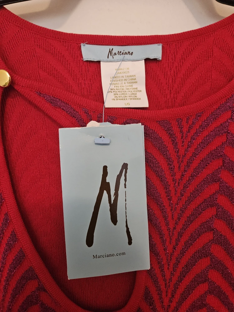 Marciano Red & Purple Dress - Size Large - photo 2