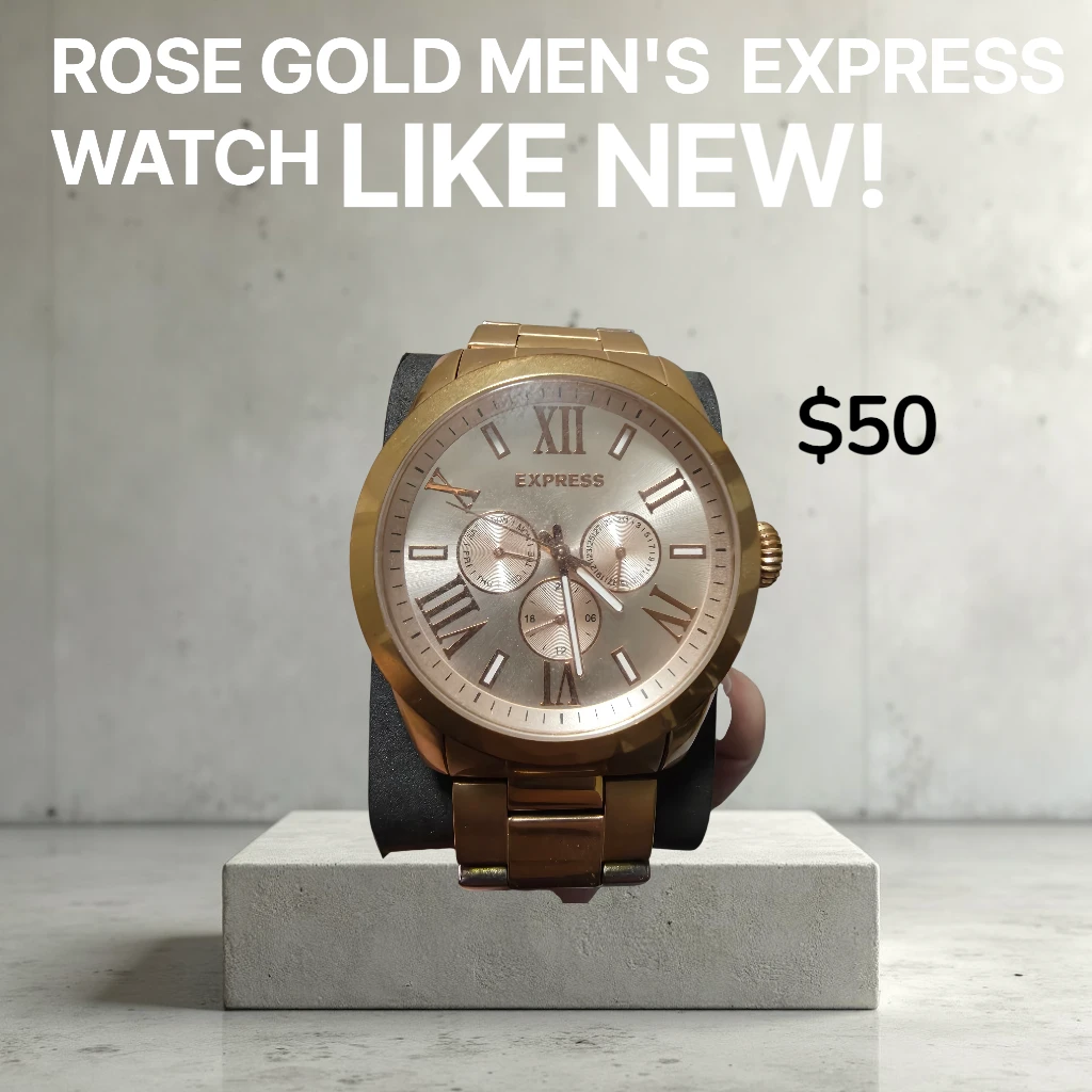 Like New Express Rose Gold Men's Watch