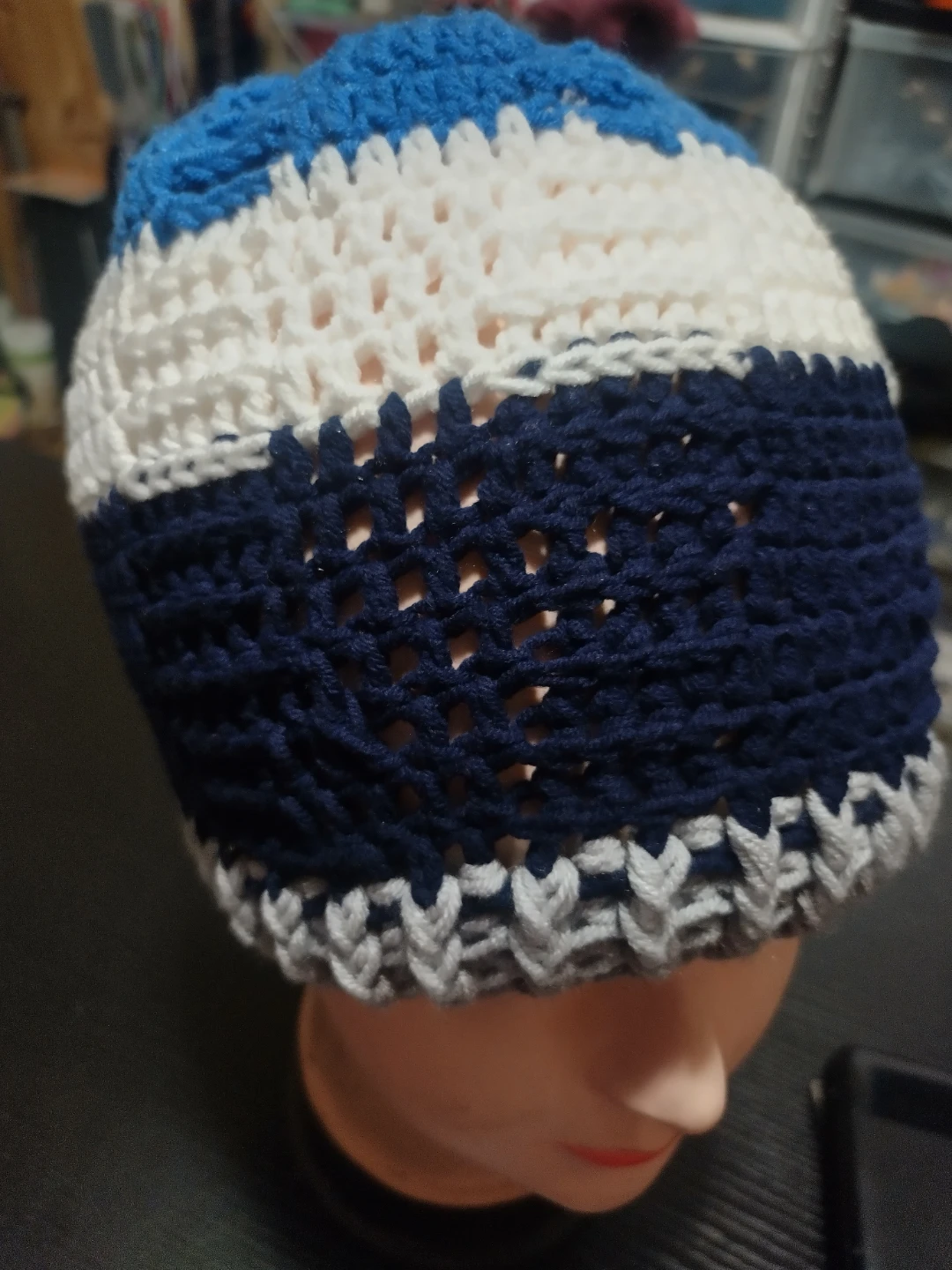 Handmade Striped Crochet Beanie
