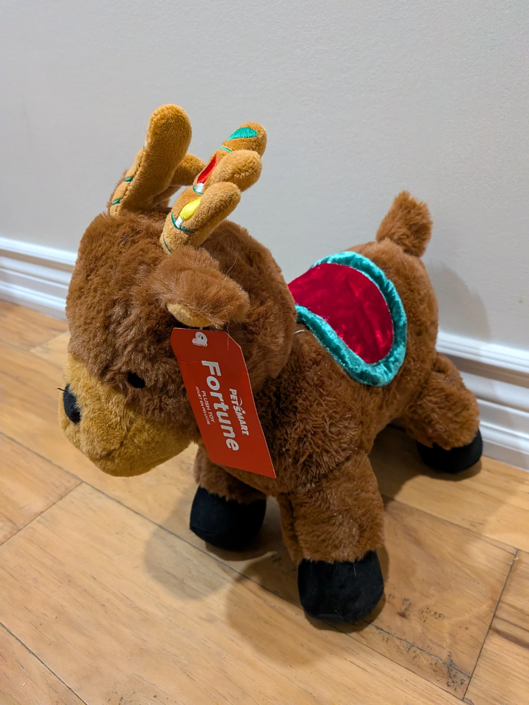 NEW PetSmart Fortune Plush Reindeer Dog Toy - photo 2