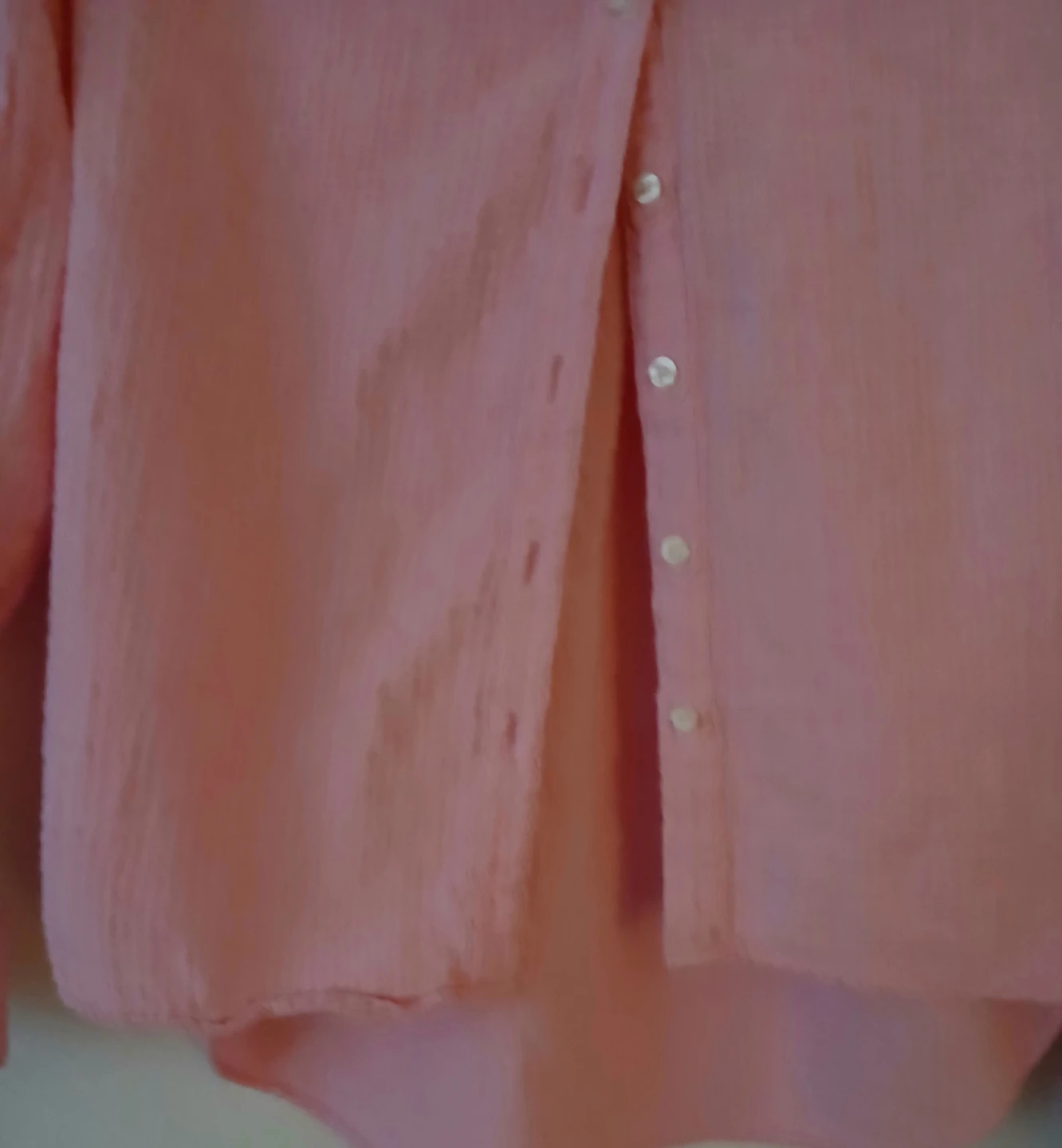 GAP Pink Cotton Gauze Button-Up - Size M - photo 3