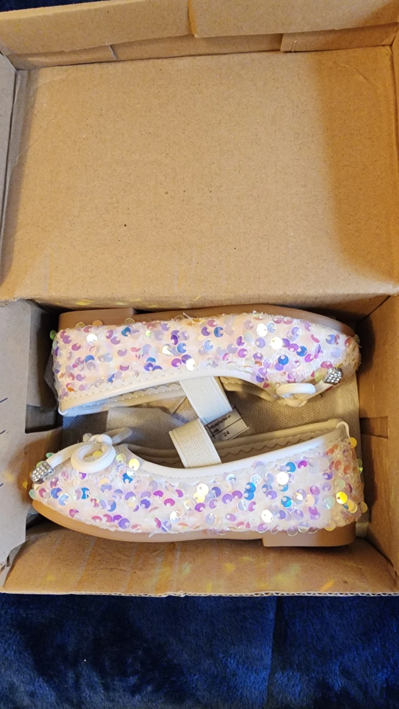 Sparkly Sequin Toddler Girl Shoes - Size 24 New in Box - photo 4