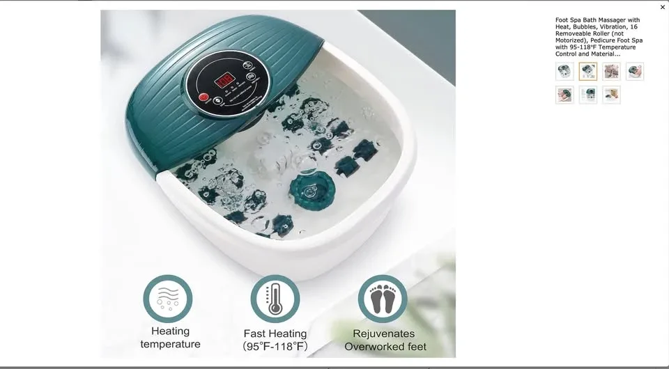 MaxKare Foot Spa Massager - Excellent Condition