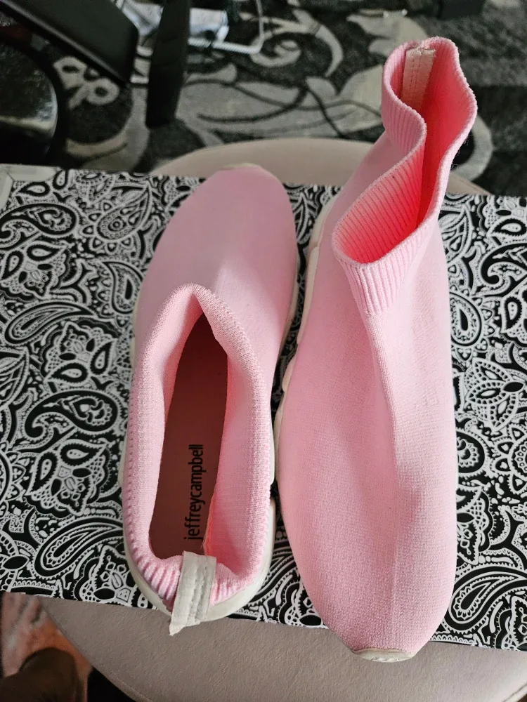 Jeffrey Campbell Pink Sock Boots image indicator(2)