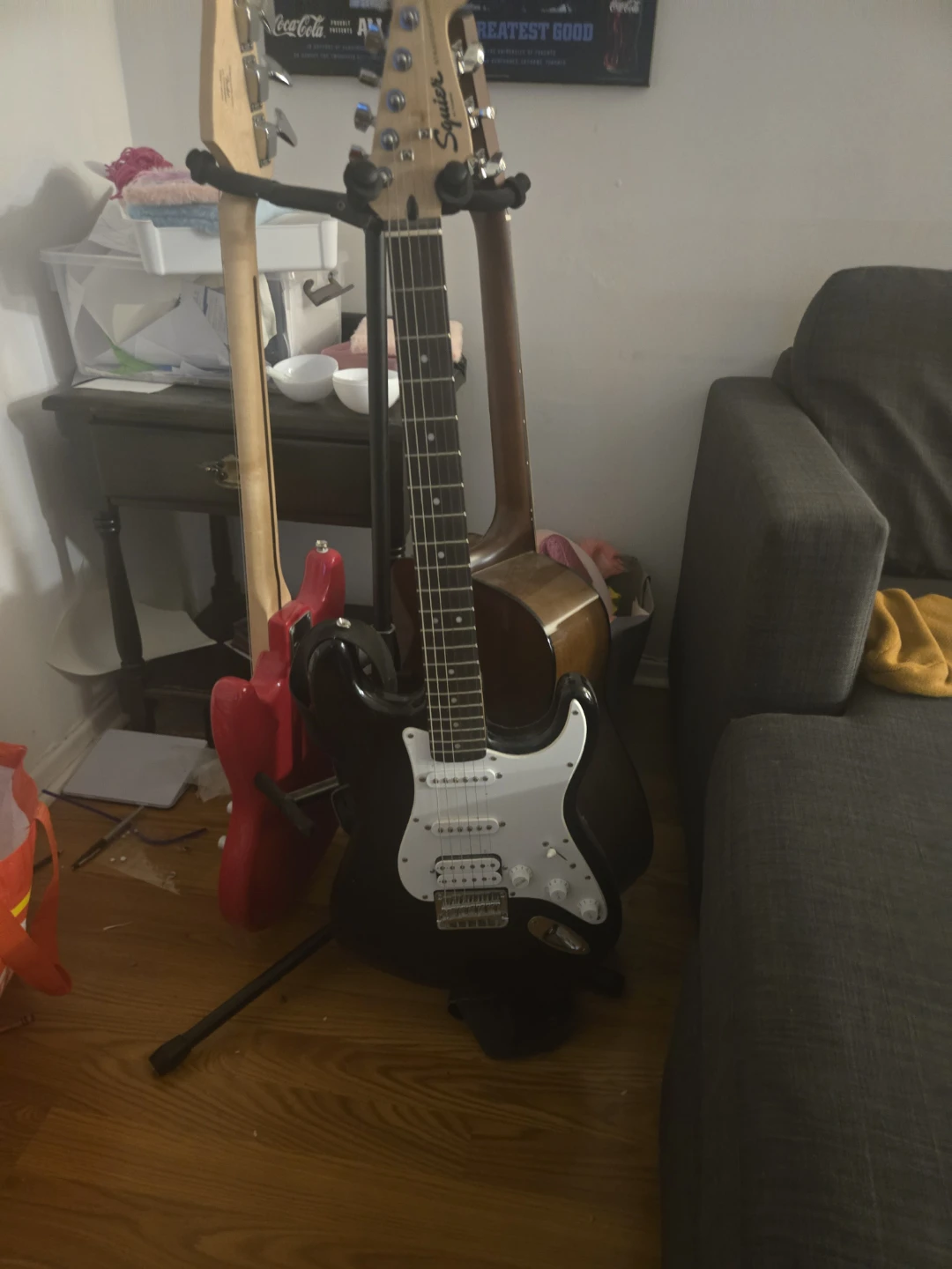 Squier Stratocaster Electric Guitar - Black