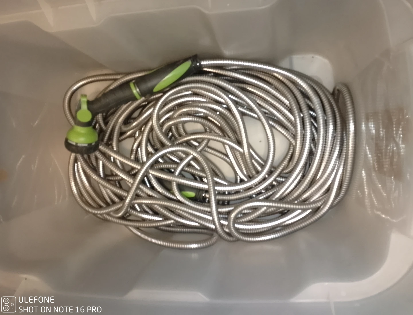 Moving 100 Feet Metal Garden Hose Cash Only