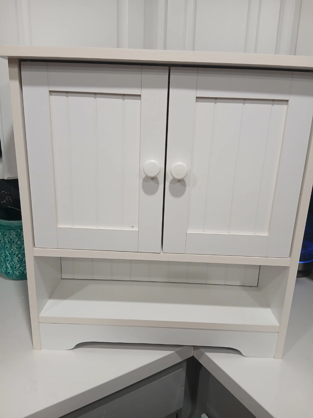 White Wooden Wall Cabinet