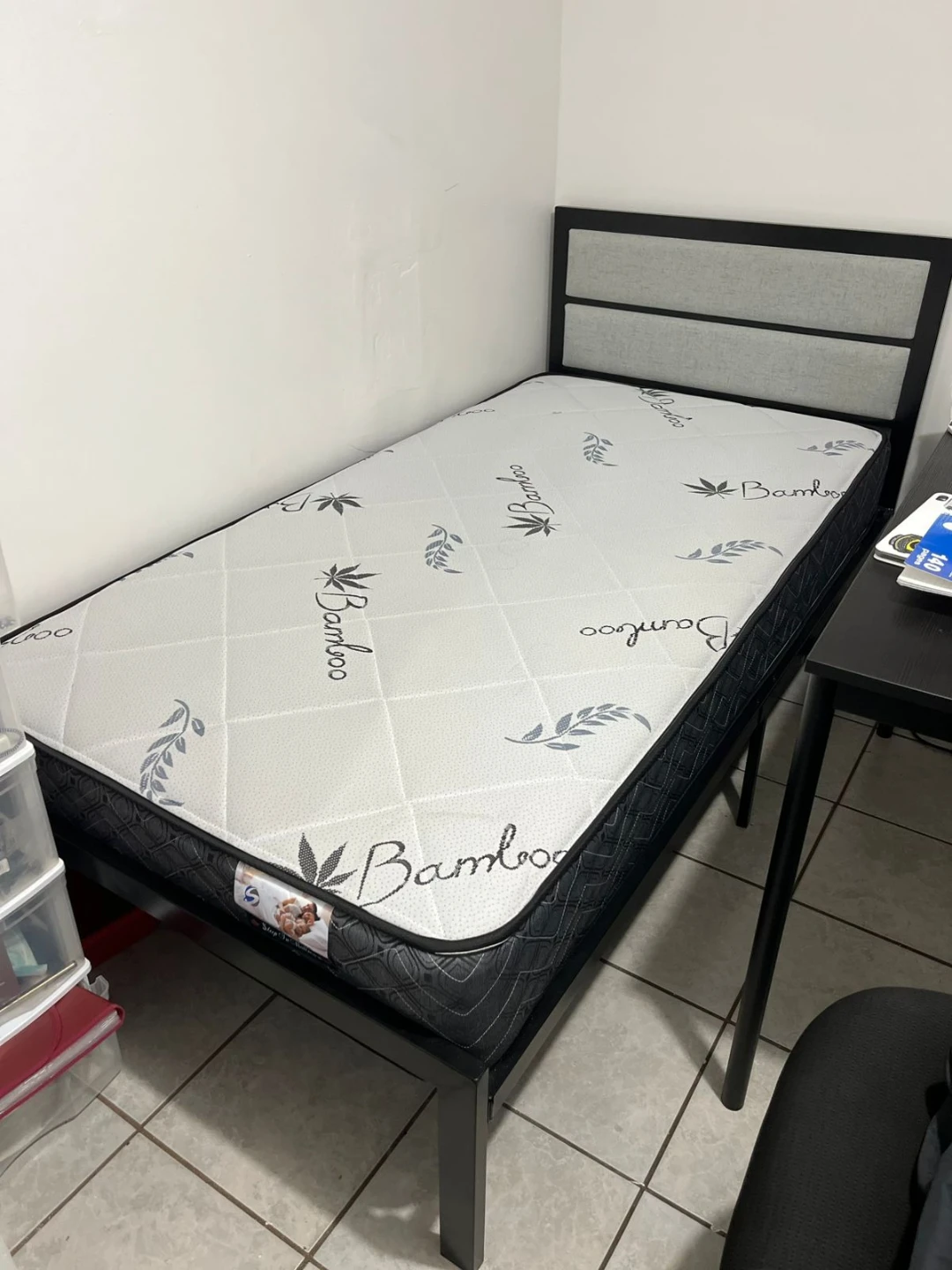 Recently bought Single bed with mattress