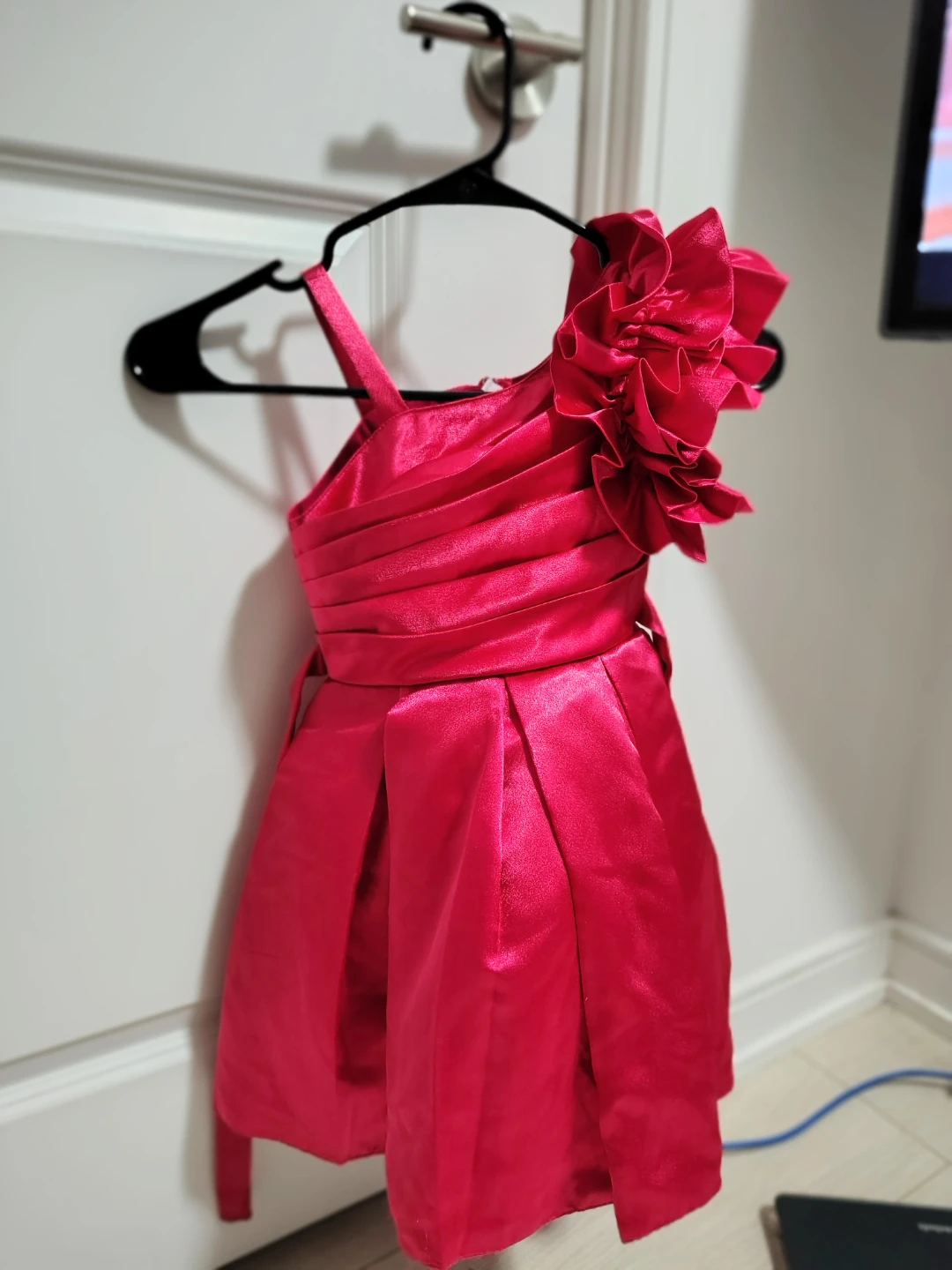 Kids' Pink Dress with Ruffle Detail