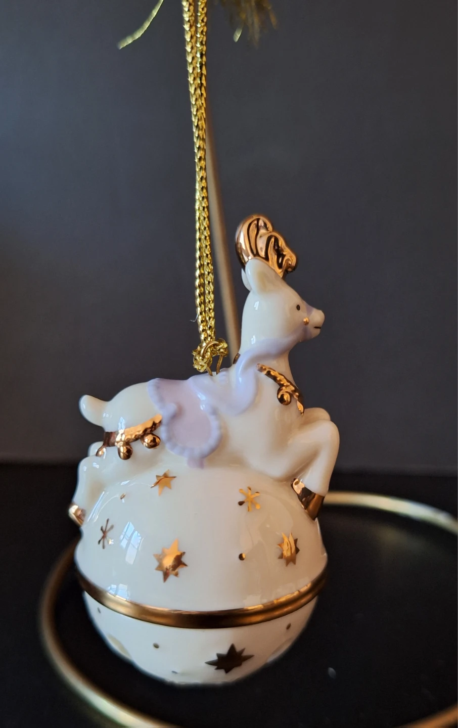 Unicorn/Reindeer Porcelain Ornament lenox