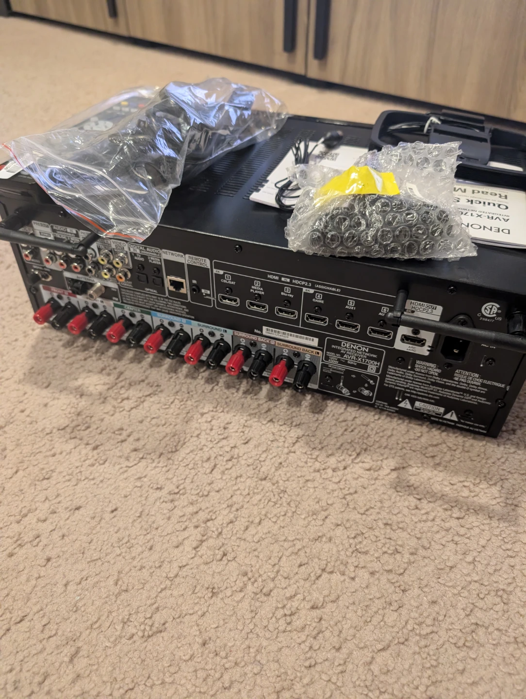 Denon AVR-X1700H AV Receiver - Like New! - photo 3