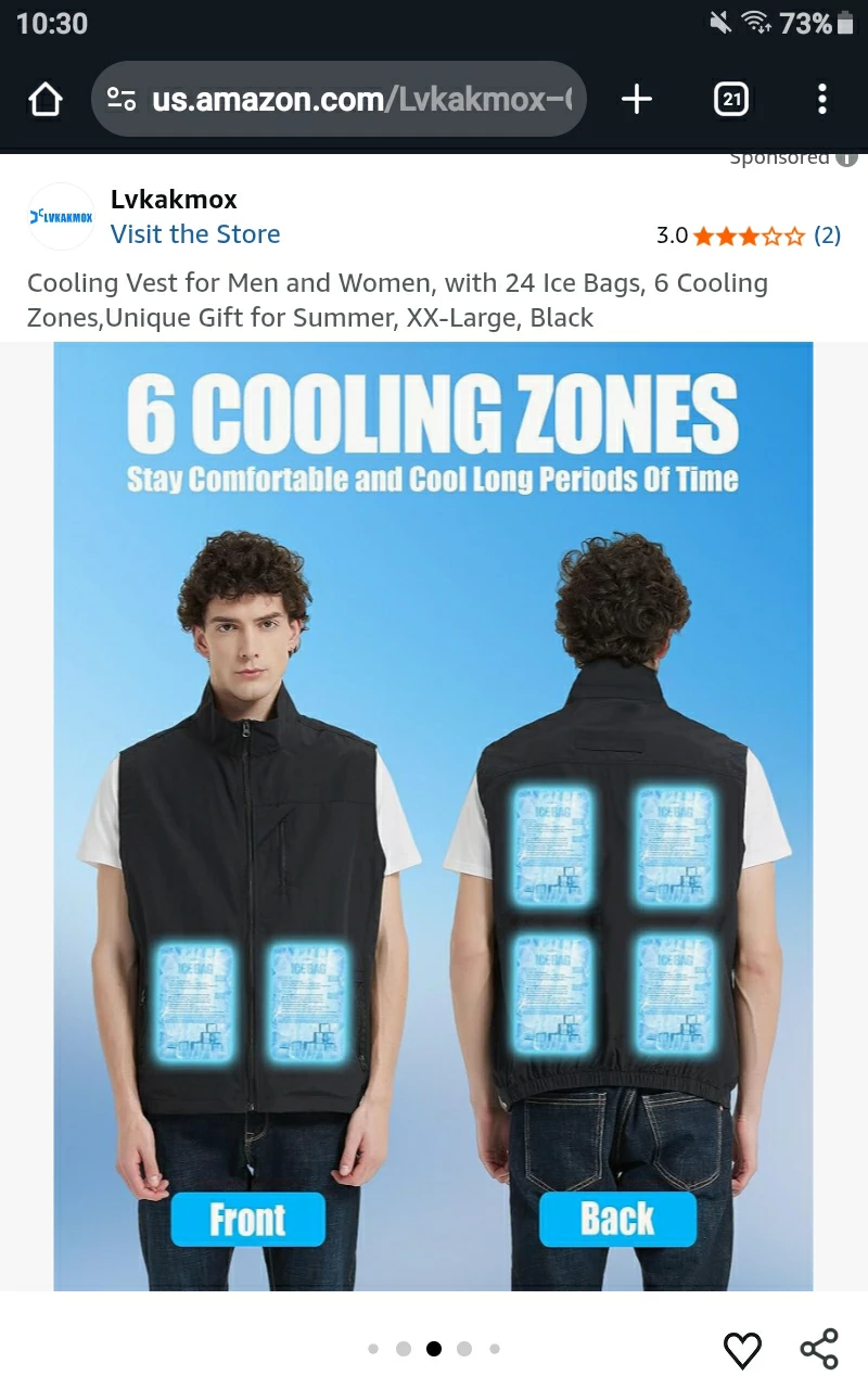 🧊🎽 🆕 Ice Cooling Vest 🚨 Retails $36.99+Tx 🆕 - photo 2