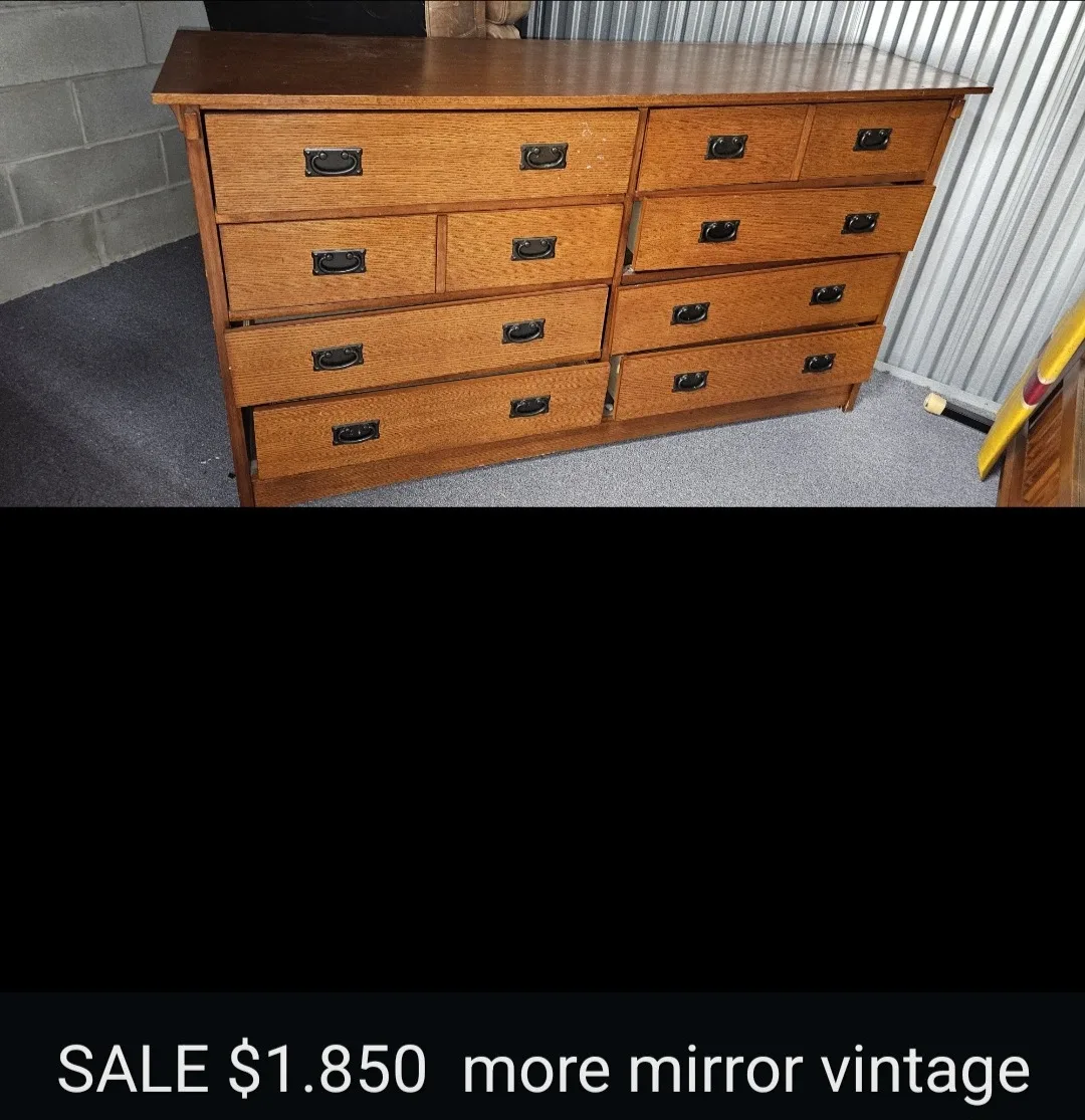 Vintage Wooden Dresser