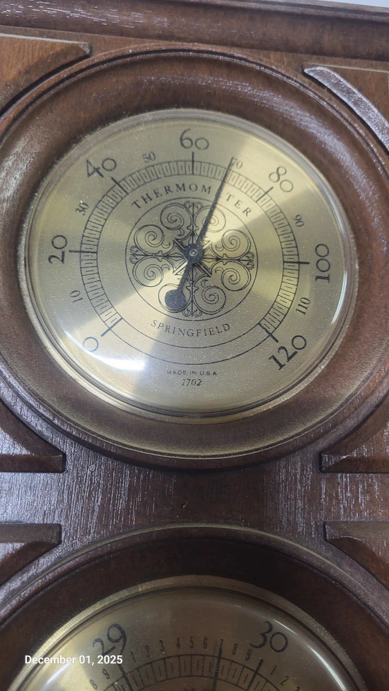 Springfield Barometer Thermometer Hygrometer - photo 2