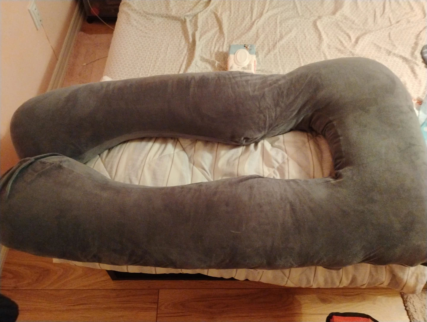 Grey Full Body Pregnancy Pillow