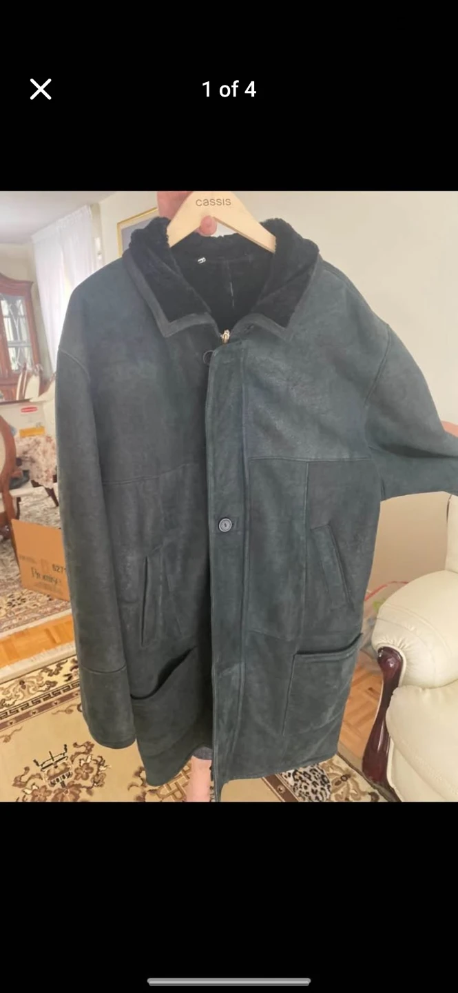 Cassis Shearling Coat - Warm and Stylish! Size L for man