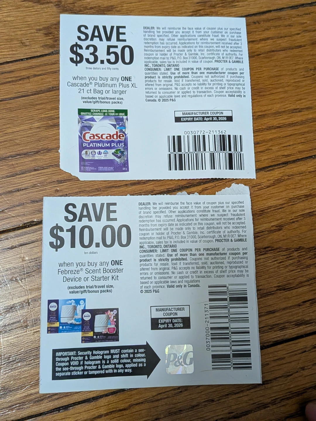 Cascade & Febreze Coupons - Save $3.50 & $10! #gifting
