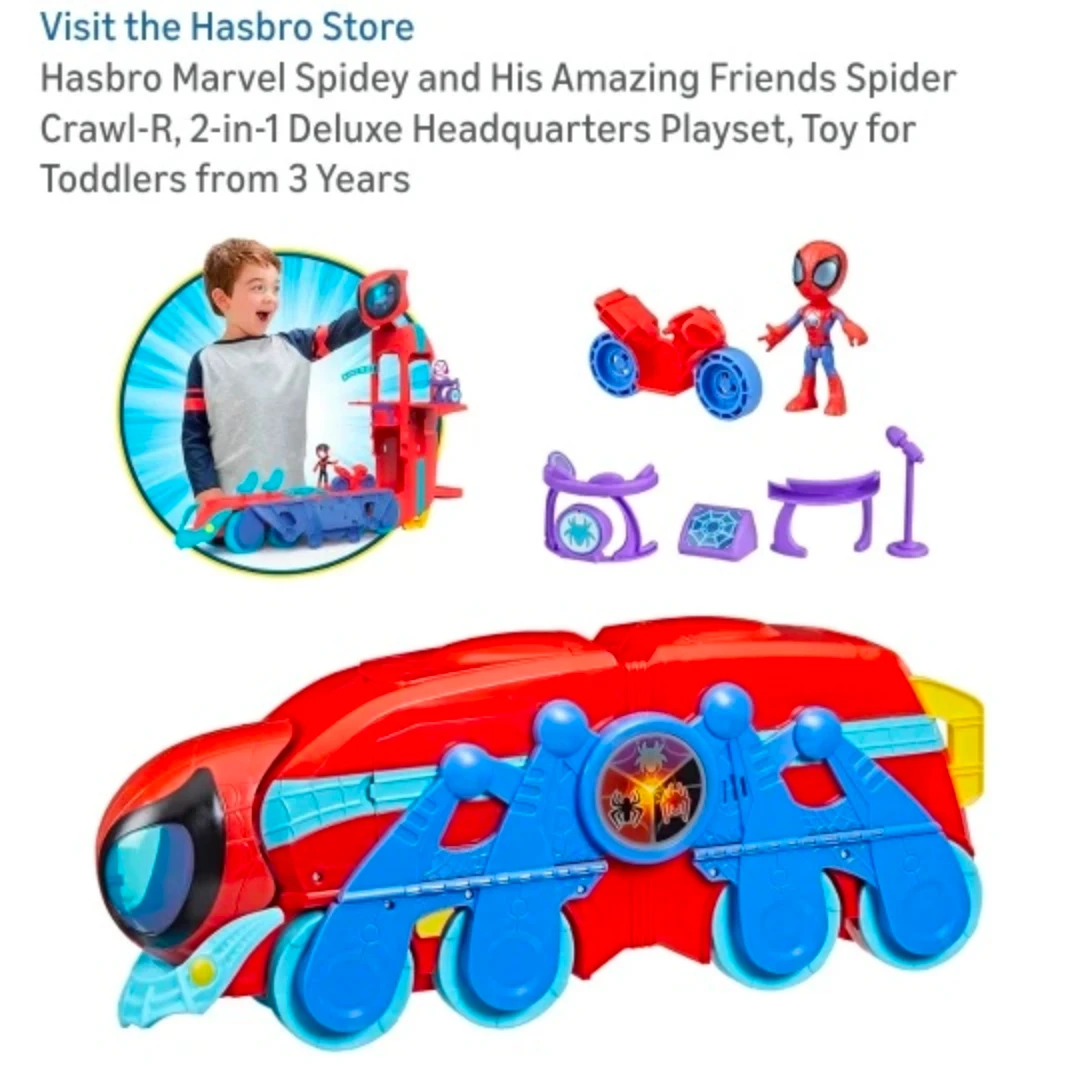 Marvel Spidey Crawl-R 2-in-1 Deluxe Headquarters Playset