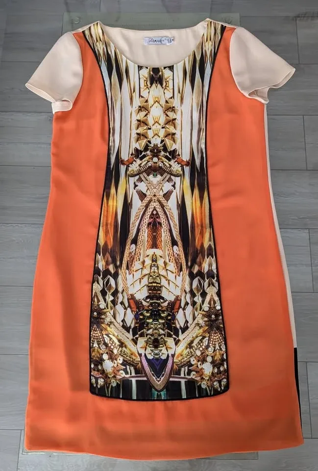 Stylish Printed Dress - Size M