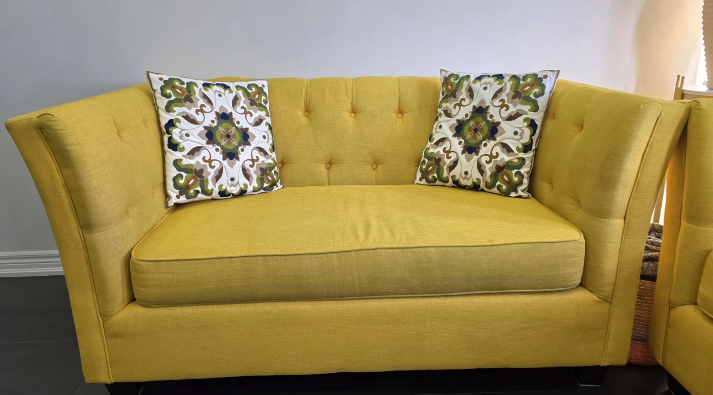 Yellow Sofa Set - photo 3