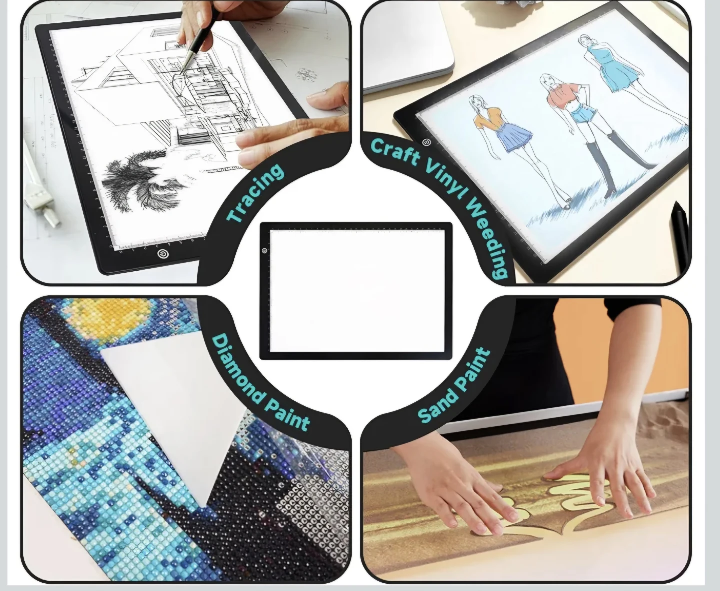 A4 LED Light Pad Drawing Board New - photo 2