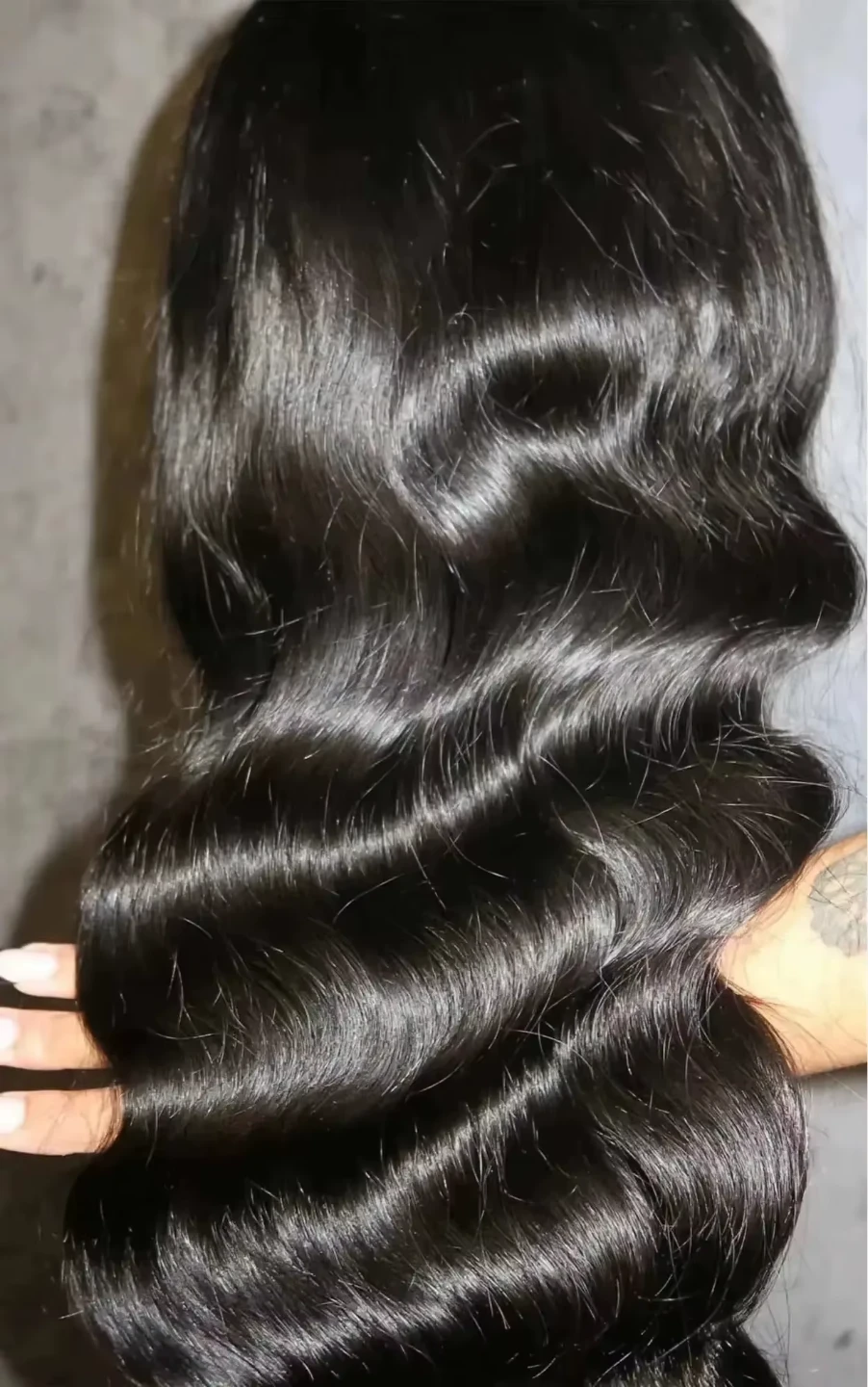 New!!! Black wavy hair wig (16") - photo 4