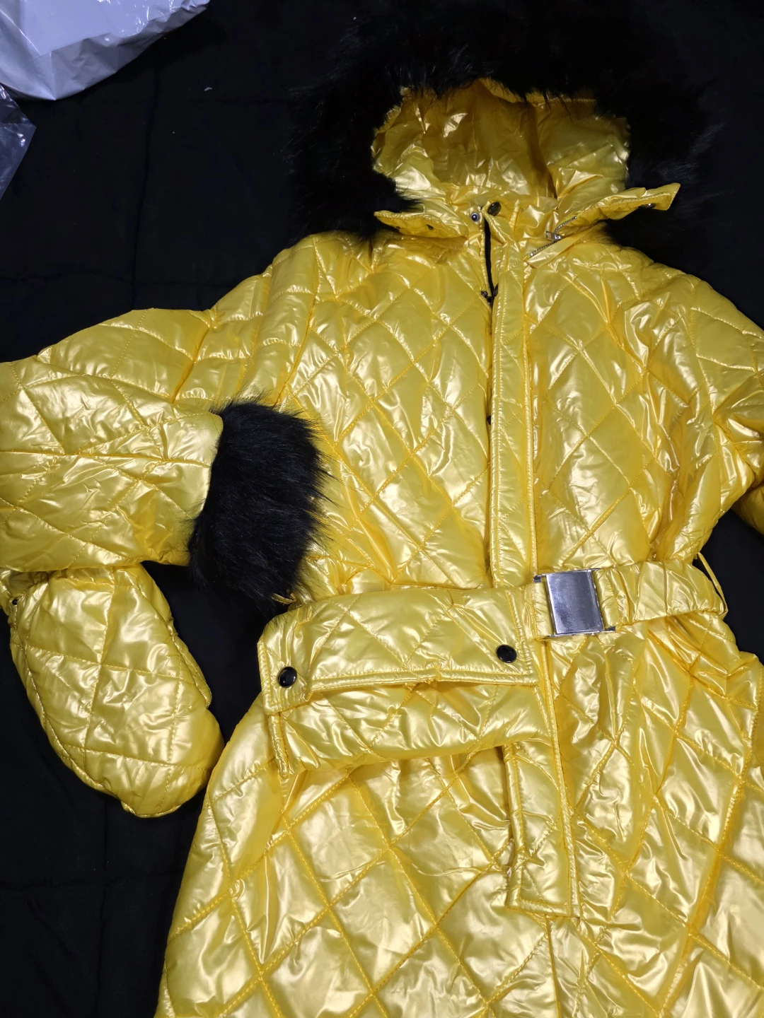 Yellow Padded Snowsuit with Mittens - photo 4