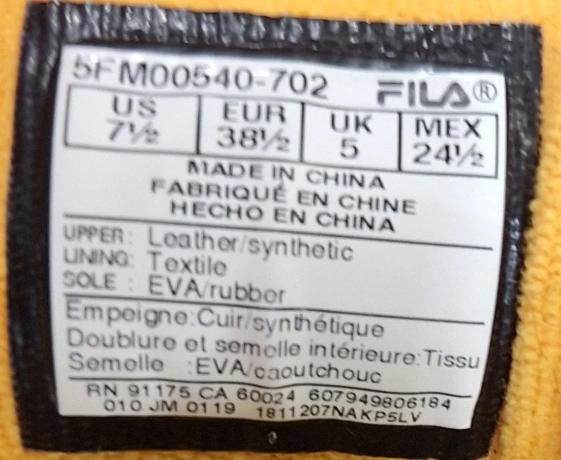 Fila Disruptor Yellow Sneakers image indicator(10)