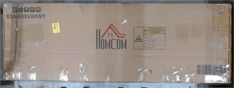 HOMCOM White & Wood Accent Cabinet - photo 4